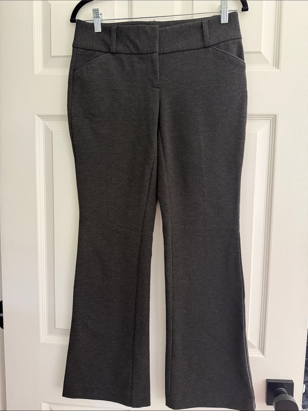 Charcoal Gray Women's Stretch Ponte Bootcut Pants
